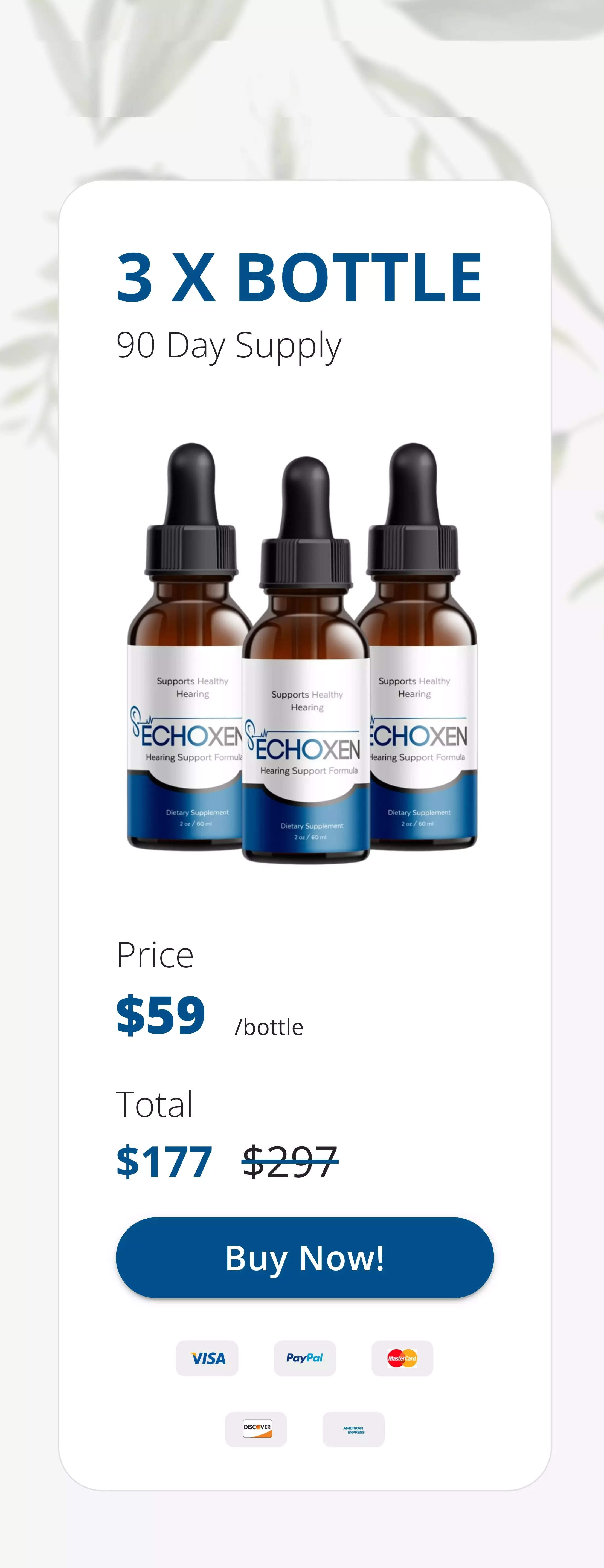 EchoXen™ 3 bottles pricing